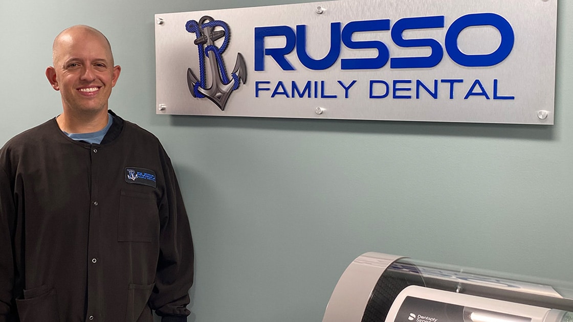 Dr Russo with CEREC